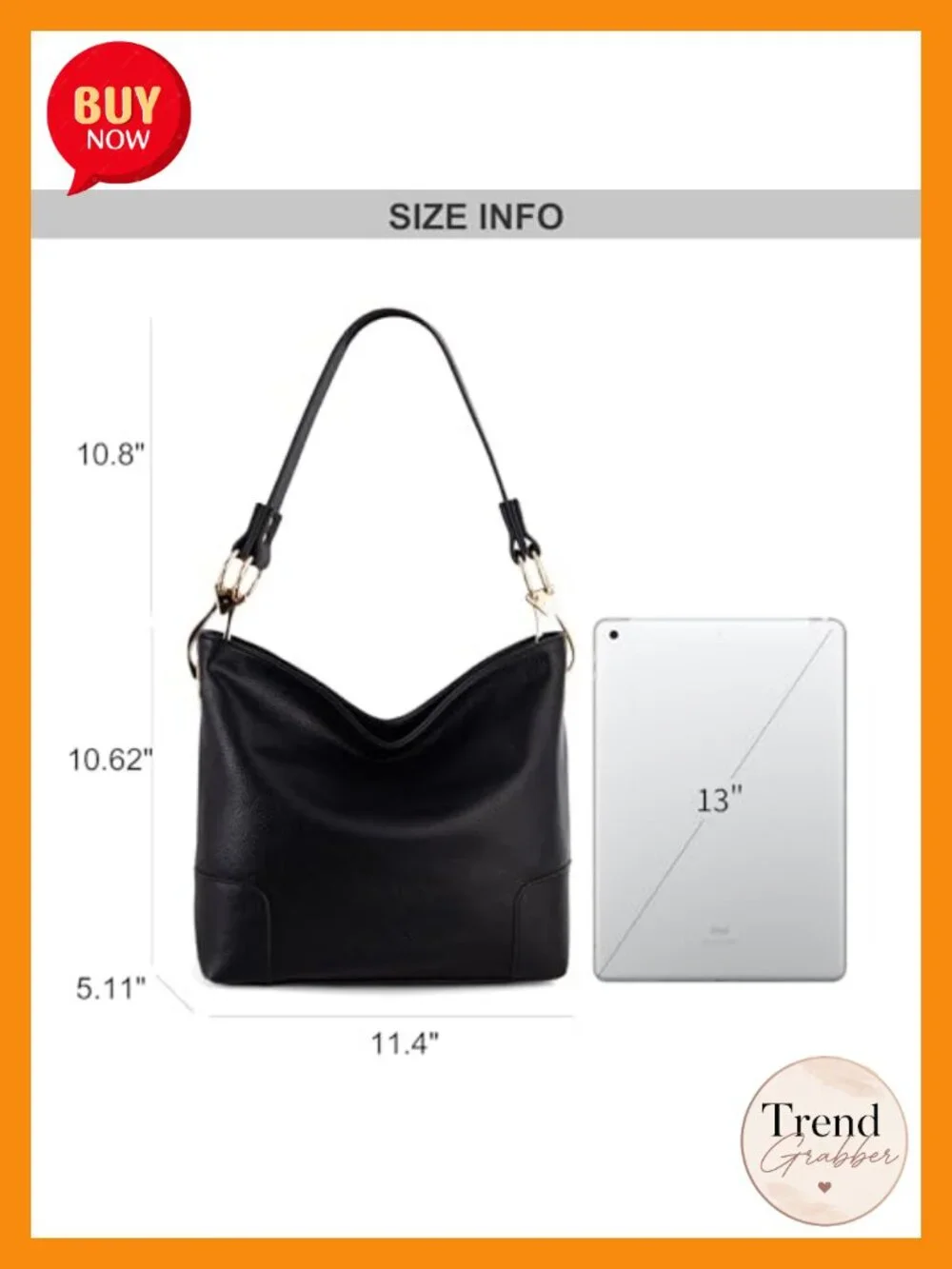 Faux Leather Hobo Bag Top Handle Satchel Shoulder Purse Bucket Handbag